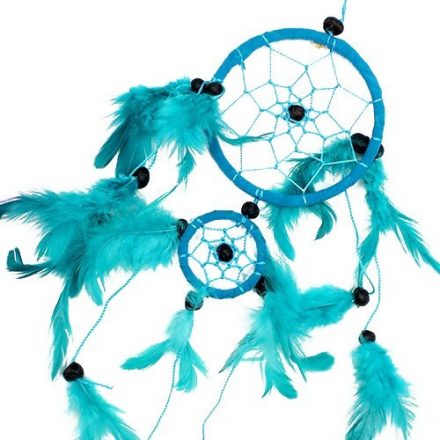 Bali Dreamcatcher - Medium Round - Turq/Pink/Purp