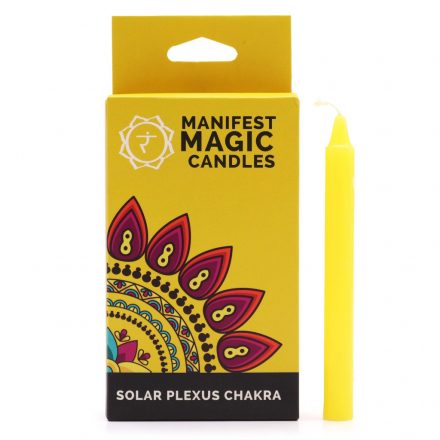 Solar Plexus Chakra Manifest Magic Candles (pack of 12) - Yellow