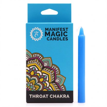 Throat Chakra Manifest Magic Candles (pack of 12) - Blue