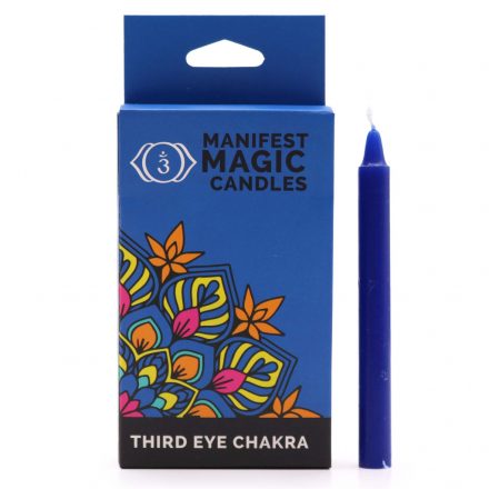 Third Eye Chakra Manifest Magic Candles (pack of 12) - Dark Blue