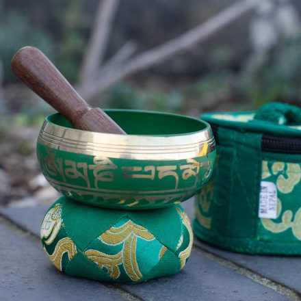 Mini Singing Bowl Gift Set - Green